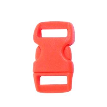 10 fermoirs clips plastique (idéal Créacord) 3cm - Rouge - Créacord - 1