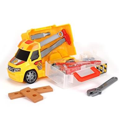 Dickie jouet de 203726004 - kit de jeu mallette à outils handyman push et play, jaune