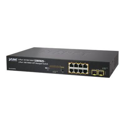PLANET GS-4210-8P2S - switch - Beheerd - rack-uitvoering