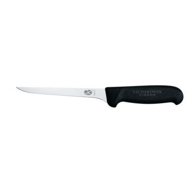 Couteau à désosser lame usée étroite 12cm, manche fibrox noir Victori