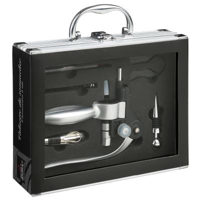 Coffret sommelier professionnel - 6 pièces dans une valisette en ALU