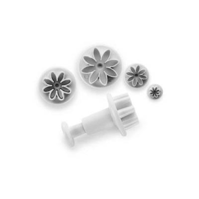 Ibili 788406 Lot de 3 Emporte-Pièces avec Poussoir Marge