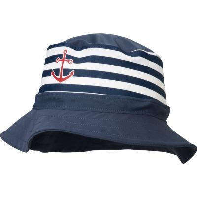 chapeau résistant aux UV bleu/blanc junior 55 cm