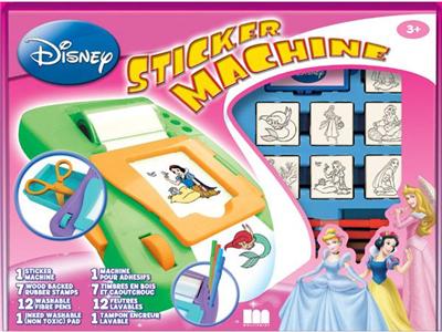 MULTIPRINT - Coffret sticker machine + 7 tampons princesses