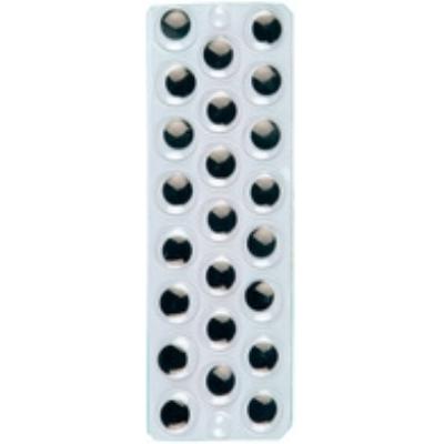 Glorex wackelaugen, rund, selbstklebend, gráe: 10 mm - par 1 - yeux mobiles, glorex 62249421