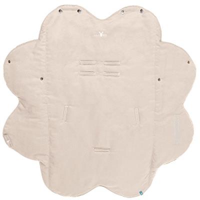 Wallaboo - babynomade couverture enveloppante nore - polaire extra douce - beige