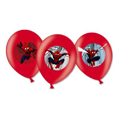 Ballons de baudruche anniversaire : 6 ballons Spiderman Amscan
