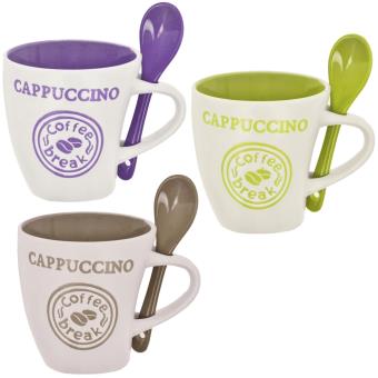 Break À Senseo Conique Tasses Coffee Café Mugs Cuillère Lot 3 DIH2WE9