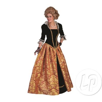 robe baroque marie-christina orange femme taille s/m