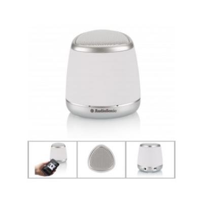 AUDIOSONIC Enceinte Bluetooth, 3W Blanc SK-1505