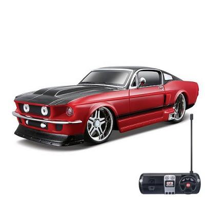 Maisto - Voiture radiocommandée - Ford Mustang GT - Echelle 1/24 : Bordeaux et noir