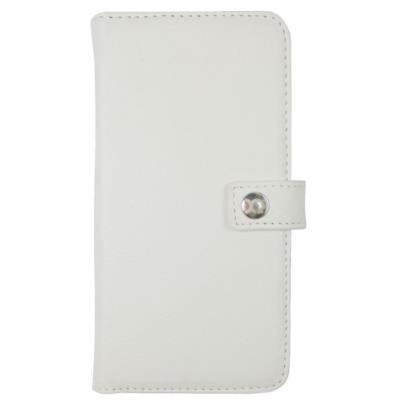 Apple iPhone 6 > Etui à rabat latéral Xqisit WalletCase Eman Cuir Blanc support et emplacement CB