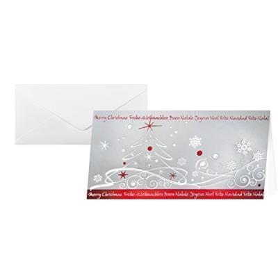 Sigel ds393 lot de 10 cartes de noël 2 volets et enveloppes motif winter breeze