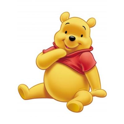 Tapis enfant - Winnie - jaune 50x80 cm en Polypropylène