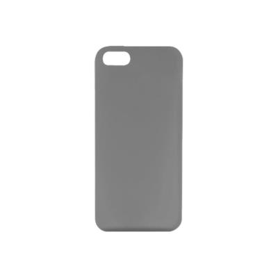 PURO Ultra Slim 0.3 Cover - Beschermende bedekking voor mobiele telefoon - silicone - zwart, semi-transparant - voor Apple iPhone 5, 5s
