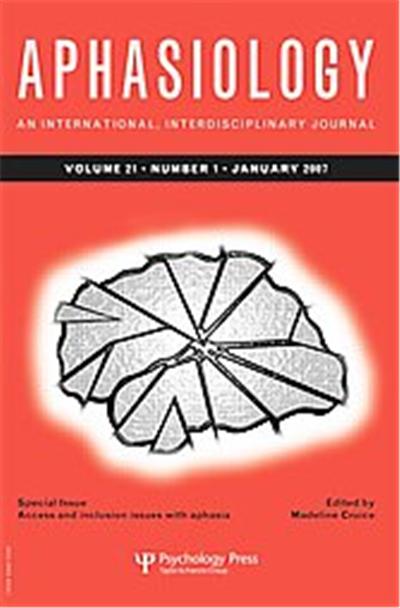 Access and Inclusion Issues With Aphasia, Aphasiology