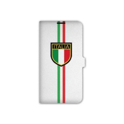 Housse cuir portefeuille Iphone 7 Italie - - coque blanche