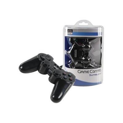 König - Manette de jeu - 14 boutons - filaire - noir - pour Sony PlayStation 2, Sony PS one, Sony PlayStation