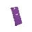 Krusell Malmö TextureCover MfX - Achterzijde behuizing voor mobiele telefoon - plastic - paars - voor Sony XPERIA Z3 Compact_0