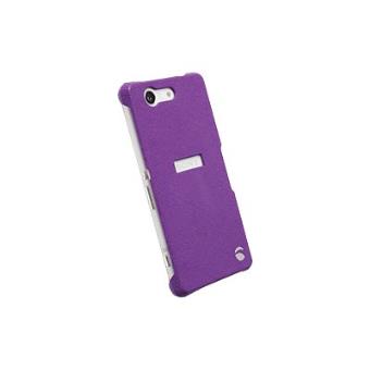 Krusell Malmö TextureCover MfX - Achterzijde behuizing voor mobiele telefoon - plastic - paars - voor Sony XPERIA Z3 Compact