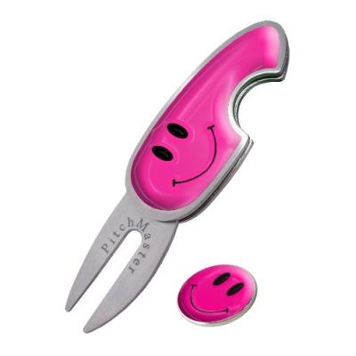 Asbri golf pitchmaster relève-pitch rose smiley