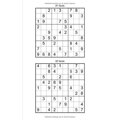 SUDOKU facile - moyen | Édition 1: 220 Grilles sur 110 Pages de Format A5 |  Pour les Débutants (French Edition)