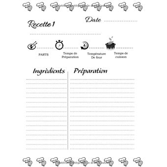 Mes Recettes: Cahier De Recettes - Cahier à compléter pour 100 recettes -  Livre de cuisine personnalisé à écrire 50 recette - broché - Elena Sano,  Livre tous les livres à la Fnac