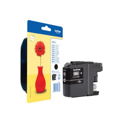 Brother LC121BK - zwart - origineel - inktcartridge
