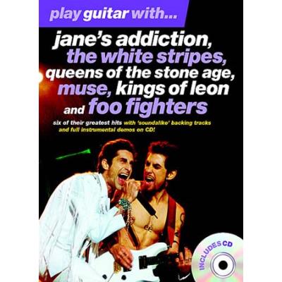 Partitions variété, pop, rock... WISE PUBLICATIONS PLAY GUITAR WITH JANE'S ADDICTION, THE WHITE STRIPES - GUITARE Guitare tablatures