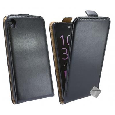 Housse etui coque pochette PU cuir fine pour Sony Xperia E5 - NOIR