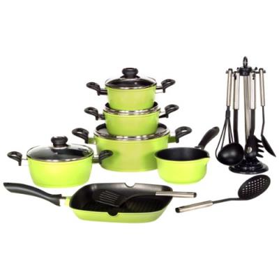 Krüger batterie de cuisine et ustensiles 17 pièces