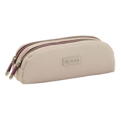 Moos Luxe Beige Fourre-tout 2 férmetures éclair 22