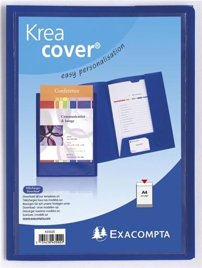 Exacompta Paquet 50 chemises Forever 220 100% recyclé avec impression - 24x32cm - vue 3