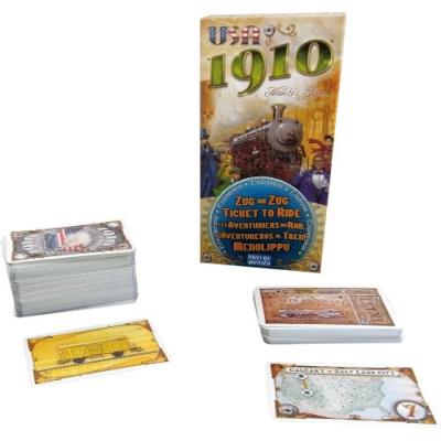 Asmodee - AVE11 - Jeu de stratégie - Les Aventuriers du rail USA 1910