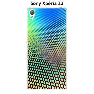 Coque Sony Xpéria Z3 design Dégradé bleu & marron