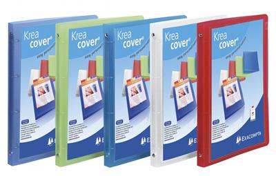 Classeur Exacompta Kreacover 4 annx en D 32x25cm Chromaline Dos 20mm Coloris assortis
