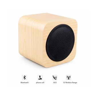 MINI ENCEINTE SANS FIL FINITION BOIS