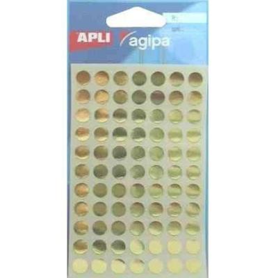 Agipa - Pastilles Or Ronde Diamètre 8,5 Mm Autocollante Sachet De 308 100600