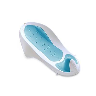 Kerael transat de bain pour bébé 0 à 6 mois blanc/turquoise