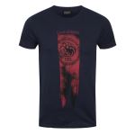 Game of Thrones T-Shirt Targaryen Flag - Fire & Blood Homme Bleu - Taille S