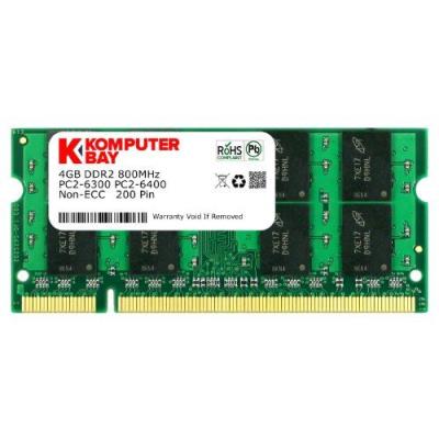 Komputerbay Barrette Mémoire 200 Broches 800 Mhz Pc2 6400/Pc2 6300 Ddr2 Sodimm 4 Go