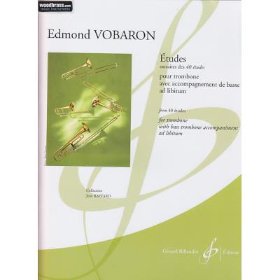 Méthodes et pédagogie BILLAUDOT VOBARON E. - ETUDES - TROMBONE Trombone