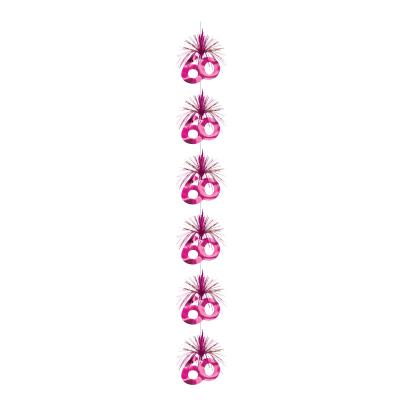 Guirlande anniversaire 60 ans rose (2 13 m)