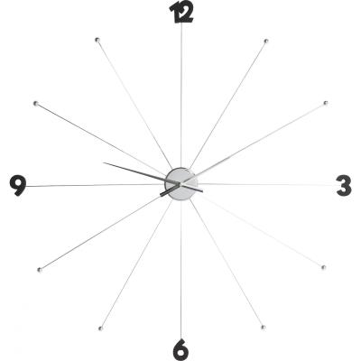 Grande Horloge Design Umbrella Chromée