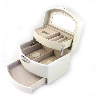 Coffret à Bijoux 'L'Audacieuse' beige