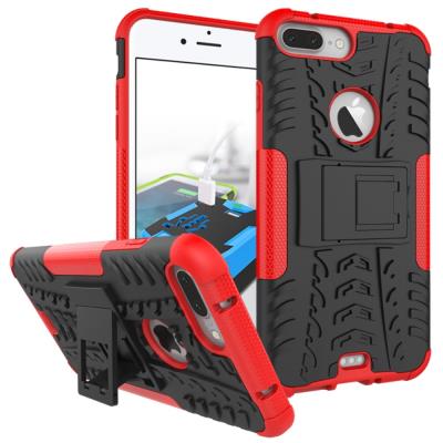 Coque en TPU Cool Tyre + avec stand pour iPhone 7 Plus 5.5 Inch - Rouge