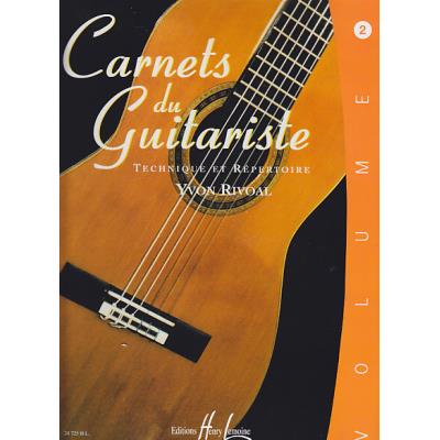 Méthodes et pédagogie LEMOINE RIVOAL YVON - CARNETS DU GUITARISTE VOL.2 Guitare acoustique