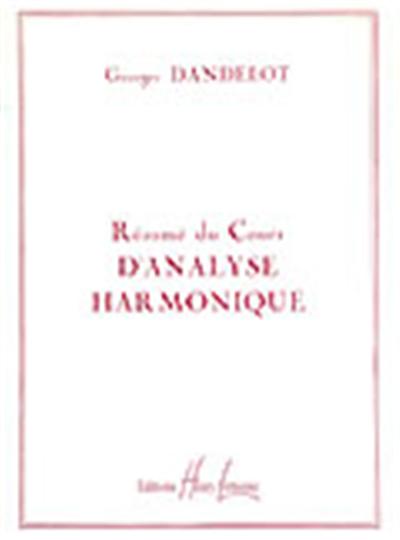 RESUME COURS ANALYSE HARMONIQUE