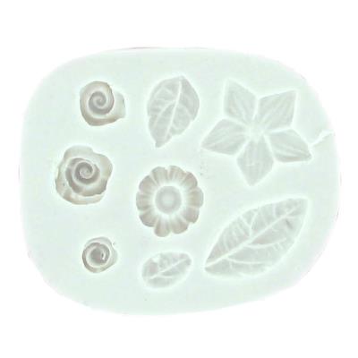 Moule en silicone (Push mould)WeMoule - Rose et feuille
