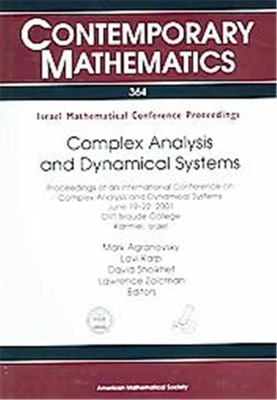 Complex Analysis And Dynamical Systems, Contemporary Mathematics
